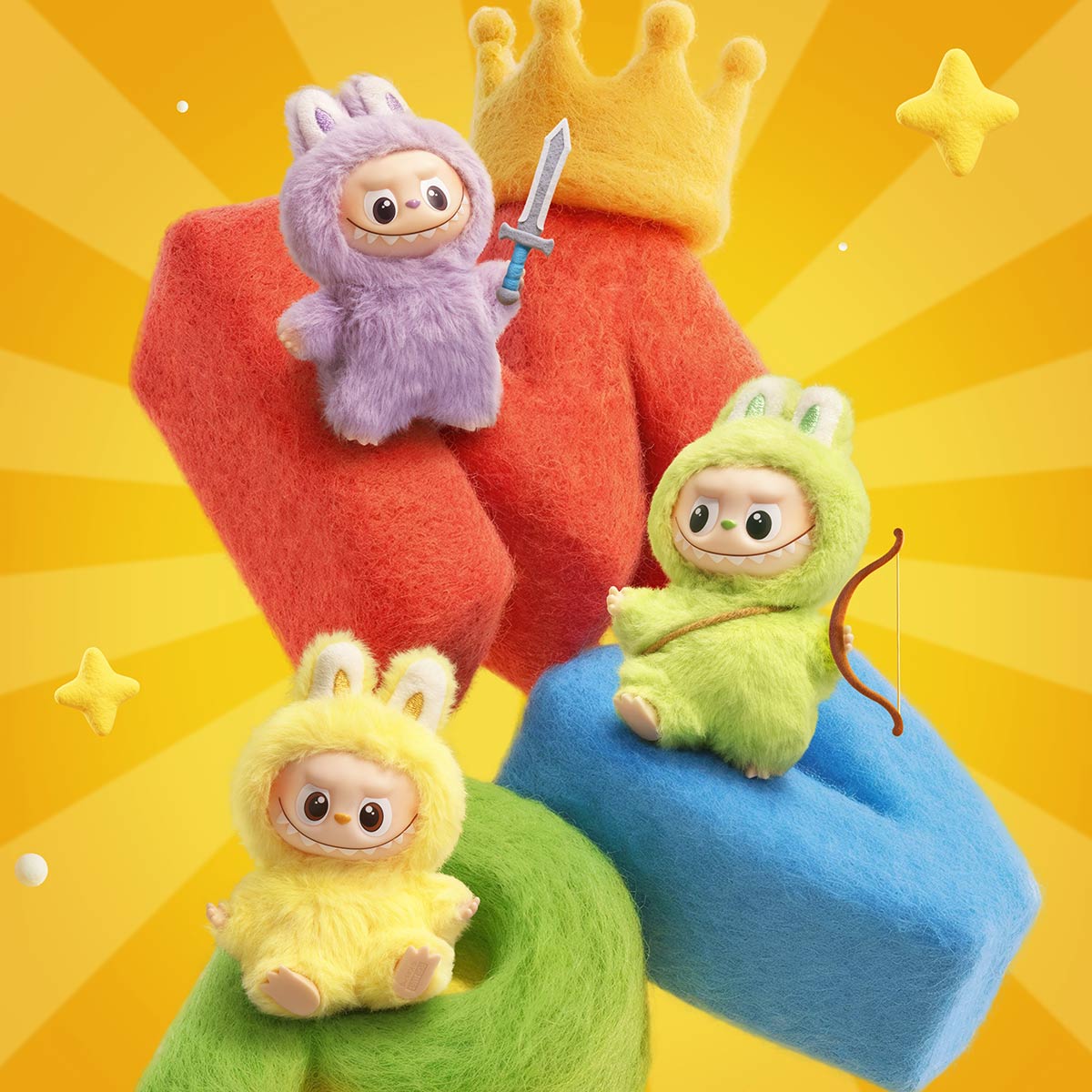 Mini Peluche Style Labubu – Collector Pin for love