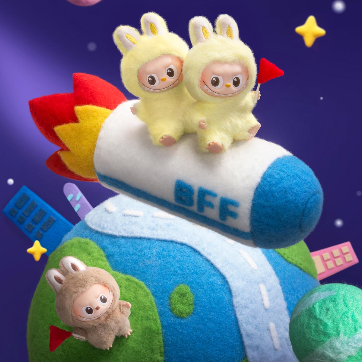 Mini Peluche Style Labubu – Collector Pin for love